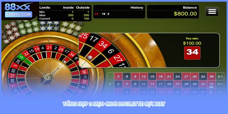 Tổng hợp 3 mẹo chơi roulette cực hay